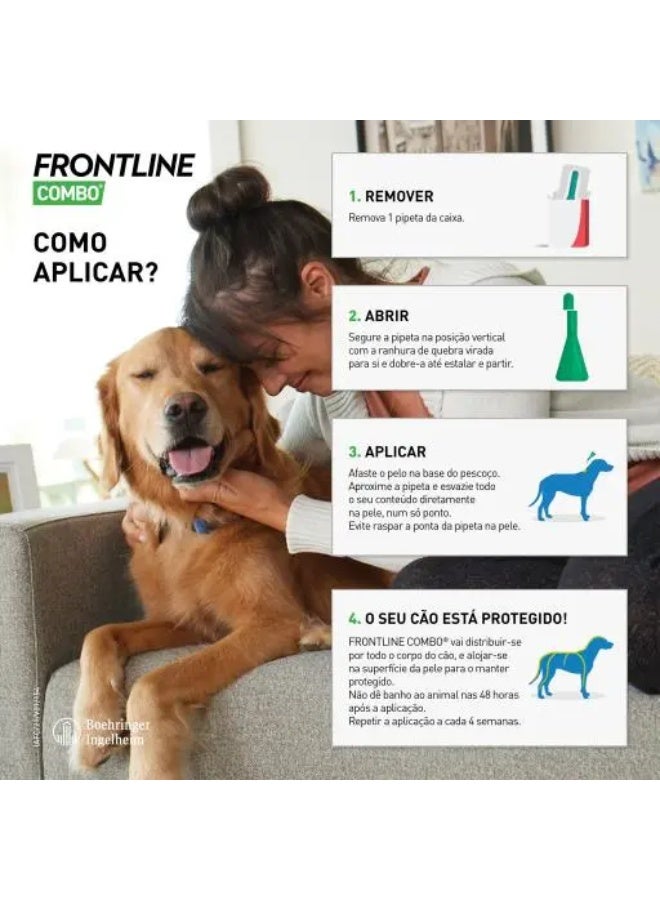 FRONTLINE FLEA & TICK SPOT ON COMBO FOR DOGS 10 - 20 KG - Image 3